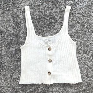Knit cropped tank top